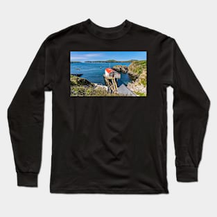 The RNLI lifeboat station in St Justinians, Pembrokeshire Long Sleeve T-Shirt